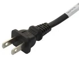 POWER CORD, NEMA 1-15P/IEC C7, 1M, BLK GW-151688