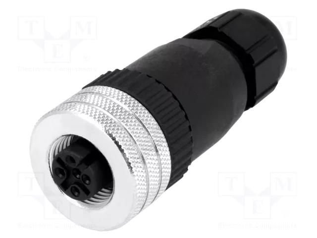 Connector: M12; plug; PIN: 5; female; Micro-Change; straight; IP67 MOLEX MX-1200710041
