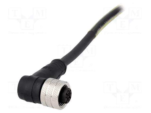 Connector: M12; plug; female; Micro-Change; PIN: 4; angled 90°; 4A MOLEX MX-1200060025