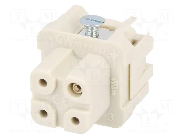 Connector: HDC; contact insert; female; GWconnect; PIN: 4; 10A; 400V MOLEX MX-93601-0121