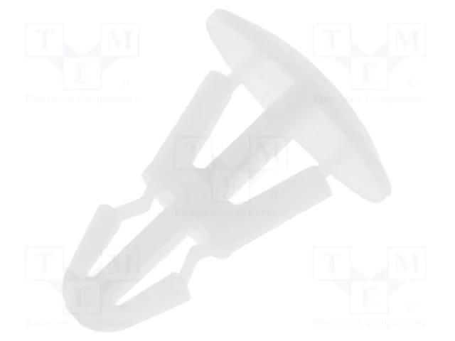 Assembly stud; polyamide; L: 5mm; snap fastener; natural; UL94V-2 FIX&FASTEN FIX-RBS-5
