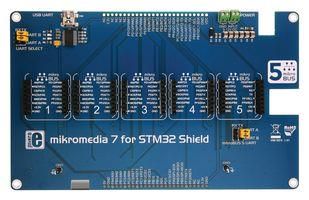 MIKROMEDIA 7 FOR STM32 SHLD, FIVE SOCKET MIKROE-2812