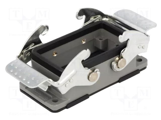 Enclosure: for HDC connectors; size 10B; with double latch MOLEX MX-93601-1575