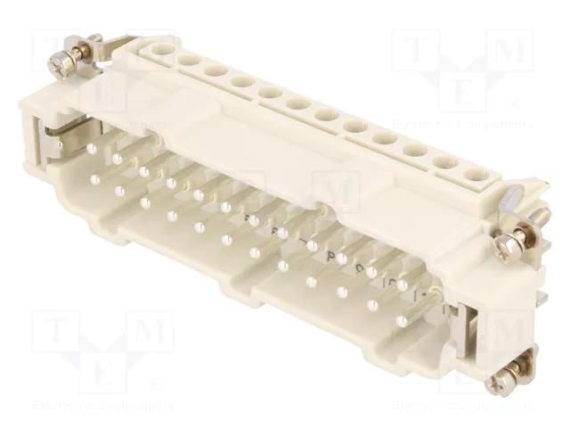 Connector: HDC; contact insert; male; GWconnect; PIN: 24; 16A; 500V MOLEX MX-93601-0307