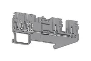 TERMINAL BLOCK, DIN RAIL, 4POS, 12AWG SCP222.5GREY