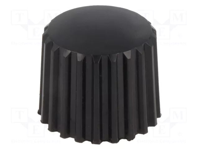 Knob; without pointer; thermoplastic; Øshaft: 6mm; Ø20x16mm; black OKW A1321160