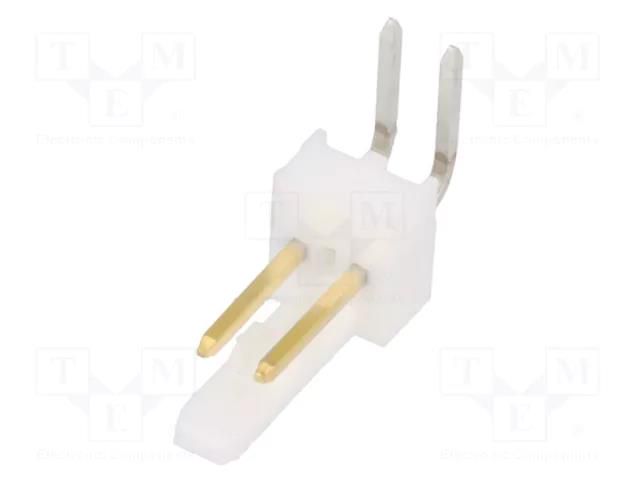 Connector: wire-board; socket; male; PIN: 2; KK 254; angled 90°; THT MOLEX MX-7395-02BG