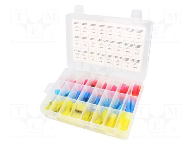 Kit: connectors; crimped; in heat-shrinkable insulation; 126pcs. NINIGI ST-ASS-126-HSCT
