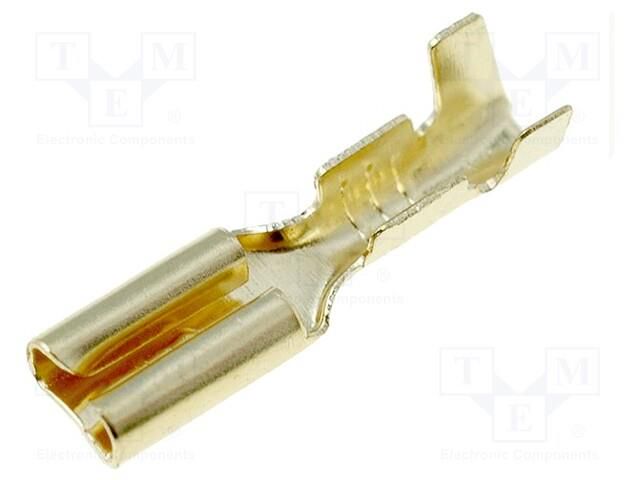 Terminal: flat; female; W: 2.8mm; gold-plated; 0.5÷1mm2 4CARMEDIA KON-F-28