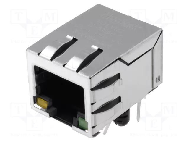 Connector: RJ45; socket; PIN: 8; shielded,with LED; 8p8c; THT BEL FUSE SI-60062-F