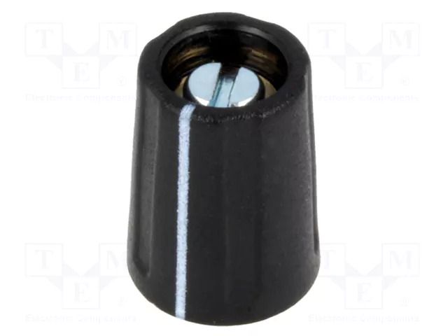 Knob; with pointer; ABS; Øshaft: 4mm; Ø10.5x14mm; black; A2610 OKW A2610040
