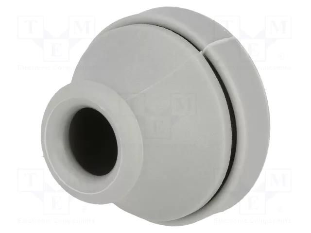 Grommet; Ømount.hole: 23mm; elastomer thermoplastic TPE; grey TRELLEBORG T-VET10-14