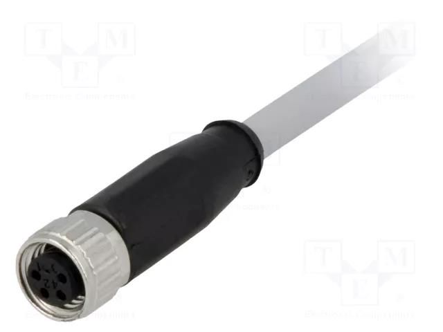 Connector: M8; female; PIN: 4; straight; with lead; plug; 0.5m; PVC HARTING 21348100481005
