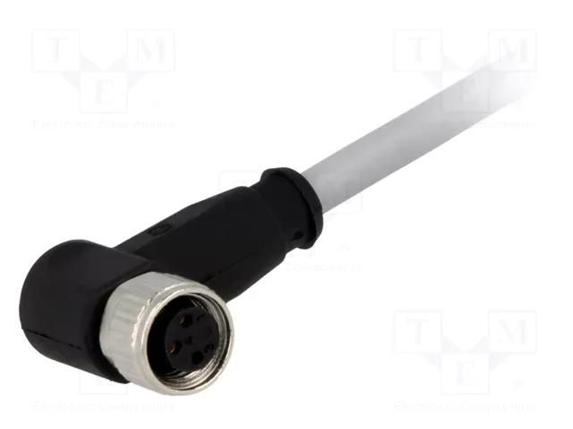 Connector: M8; female; PIN: 3; angled 90°; with lead; plug; 0.5m; PVC HARTING 21348300380005