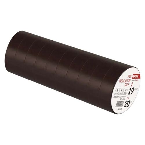 Insulating Tape PVC 19mm/20m brown, EMOS F61927