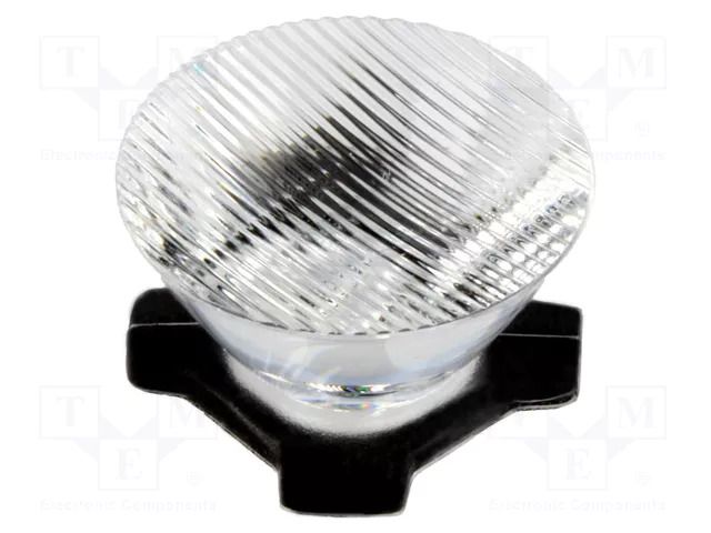 LED lens; round; transparent; 8/55°; Mounting: adhesive tape LEDIL CA11267