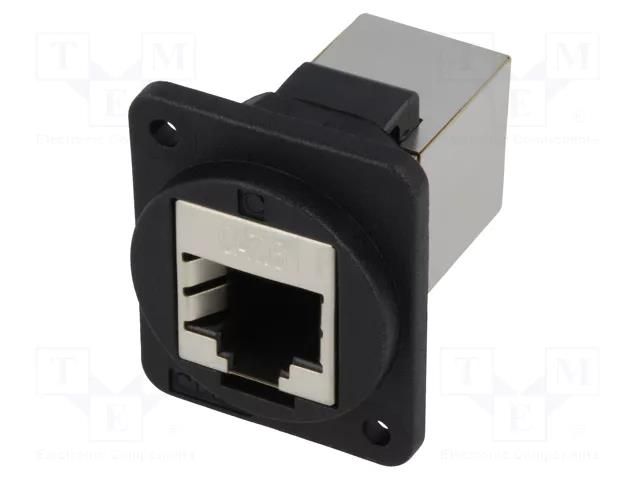 Coupler; FT; Cat: 6; shielded; 8p8c; RJ45 socket,both sides CLIFF CP30222SX