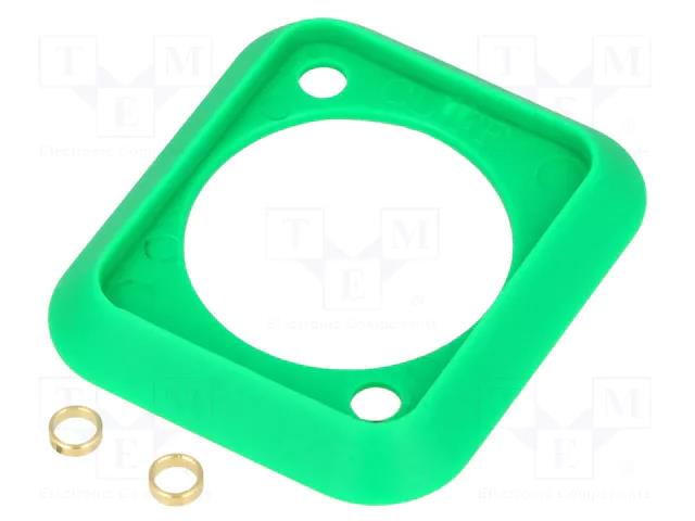 Socket gasket; green; XLR standard; 19x24mm; FT CLIFF CP299905