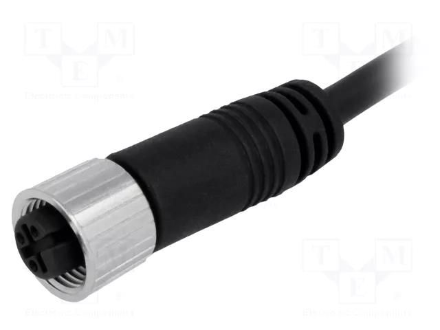 Connector: M12; plug; female; PIN: 3; straight; 4A; 250V; IP68,IP69K AMPHENOL LTW 12-03AFFM-SL7A01
