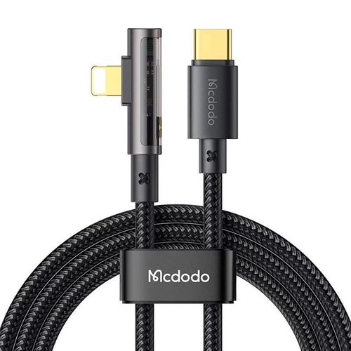 USB-C to Lightning Prism 90 degree cable Mcdodo CA-3391, 1.8m (black), Mcdodo CA-3391