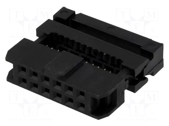 Connector: IDC; plug; female; PIN: 12; IDC; for ribbon cable; 2mm CONNFLY DS1017-12MA2