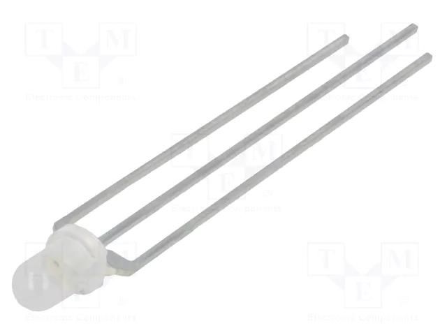 LED; red/green; 3mm; 60°; Front: convex; 1.6÷2.6/1.6÷2.6VDC LUCKYLIGHT LL-309VUGM2E-V11A