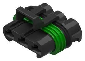 HOUSING, RCPT, 3POS, 46A, BLACK 12124685