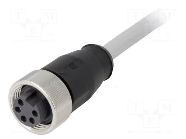 Connector: 7/8"; plug; 10m; female; PIN: 5; straight; with lead; PVC HARTING 21349700597100