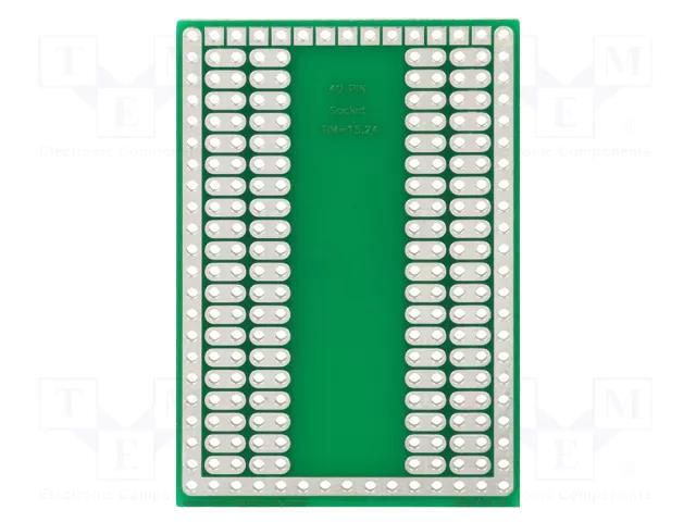 Board: universal; single sided,prototyping; W: 39.37mm; L: 57.78mm ROTH ELEKTRONIK GMBH RE945-S1
