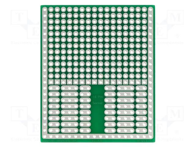 Board: universal; single sided,prototyping; W: 46.99mm; L: 57.78mm ROTH ELEKTRONIK GMBH RE943-S3
