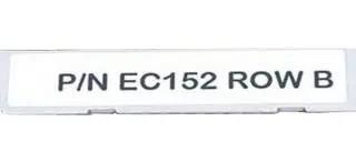 LABEL, POLYESTER, WHITE, 25.4MM X 6.4MM C100X025YJJ