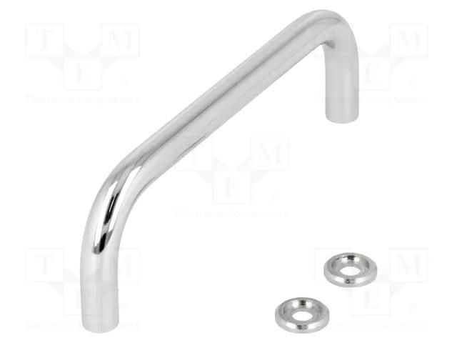 Holder; chromium plated steel; chromium plated; H: 43mm; GN 425 ELESA+GANTER GN425-10-235-CR