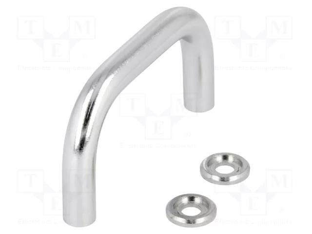 Holder; chromium plated steel; chromium plated; H: 35mm; GN 425 ELESA+GANTER GN425-8-55-CR