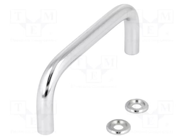Holder; chromium plated steel; chromium plated; H: 43mm; GN 425 ELESA+GANTER GN425-10-100-CR