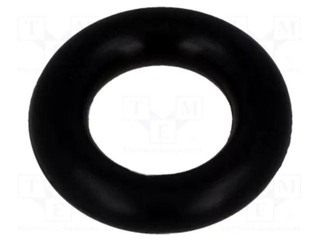 O-ring gasket; NBR caoutchouc; Thk: 2.6mm; Øint: 6mm; black FIX&FASTEN FIX-OR-6