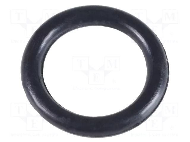 O-ring gasket; NBR caoutchouc; Thk: 1mm; Øint: 5mm; black FIX&FASTEN FIX-OR-5