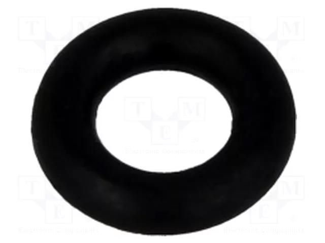 O-ring gasket; NBR caoutchouc; Thk: 1.78mm; Øint: 3.6mm; black FIX&FASTEN FIX-OR-3.6
