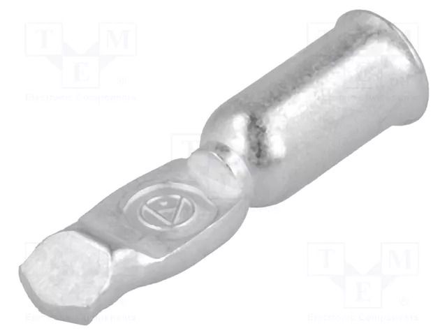 Contact; hermaphrodite; 75A; copper; silver plated; 6AWG; crimped ENCITECH 1130-0111-01