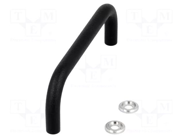 Holder; steel; black; H: 35mm; Mounting: M4 screw; Holes pitch: 96mm ELESA+GANTER GN425-8-96-SW