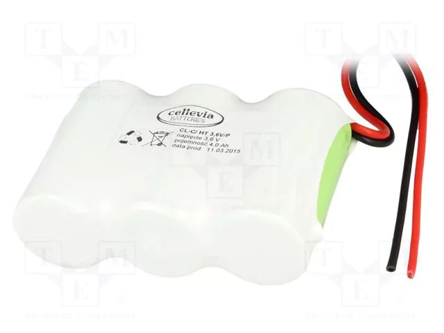 Re-battery: Ni-MH; C; 3.6V; 4000mAh; cables; 250mm CELLEVIA BATTERIES CL-C/HT3.6V/P