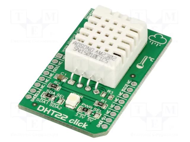 Click board; prototype board; Comp: AM2302; 3.3VDC,5VDC MIKROE MIKROE-1798