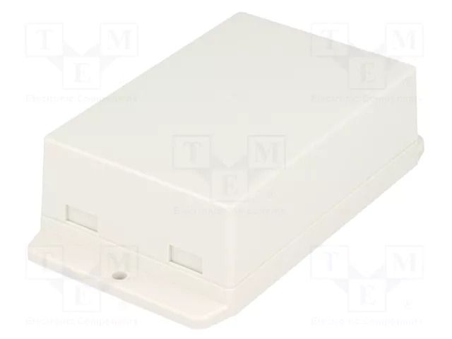 Enclosure: multipurpose; X: 70.6mm; Y: 105mm; Z: 35.5mm; ABS; white GAINTA NUB1057035WH