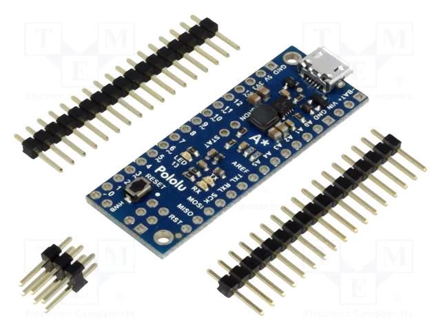 A-star; switched mode; pin strips,USB B micro; ATMEGA32U4; PWM: 7 POLOLU POLOLU-3103