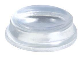 FEET, CYLINDRICAL, PU, 6.3MM, CLEAR RBS-6