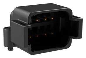 BOARD MOUNT HEADER, RIGHT ANGLE, AT, 8 PIN, B-KEY, SNAP FIT, TIN PLATE ATF13-08PB-BM03.
