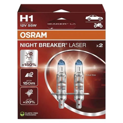 Headlamp OSRAM H1 55W 12V DUOBOX, Osram C2608.1