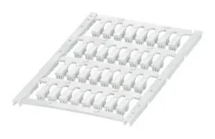 CONDUCTOR MARKER, PC, 4MM X 12MM, WHITE 0830780
