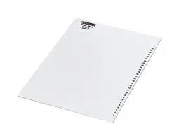 CONDUCTOR MARKER, 15MM X 4MM, WHITE 0808260