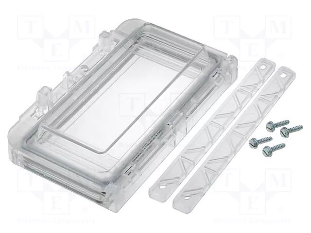 Inspection windows; polycarbonate; 130x77x25mm; IP54 FIBOX L06