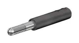 ADAPTER, 4MM DIA SOCKET, BLACK 24.0163-21